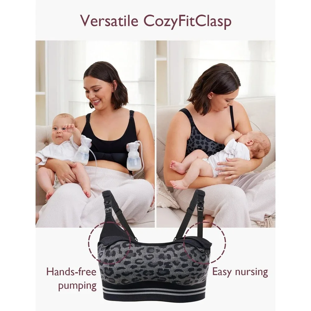 Momcozy Black Pumping Bra Hands Free M
